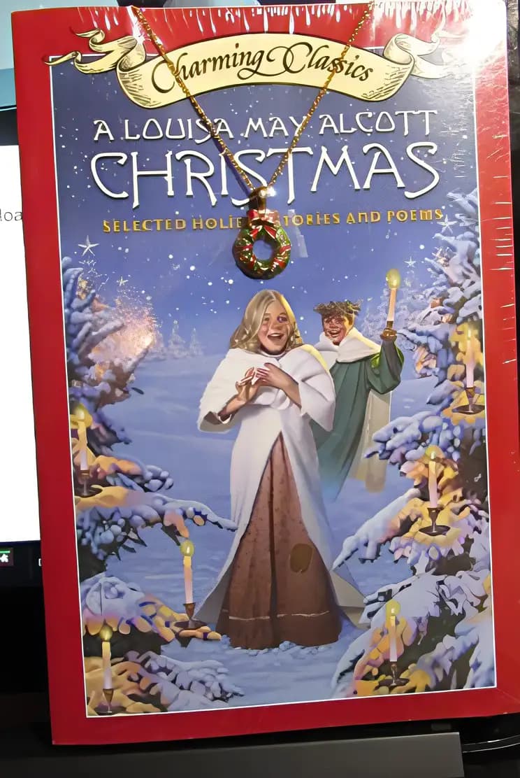 A Louisa May Alcott Christmas Book and Charm: Selected Holiday Stories and Poems (Charming Classics)