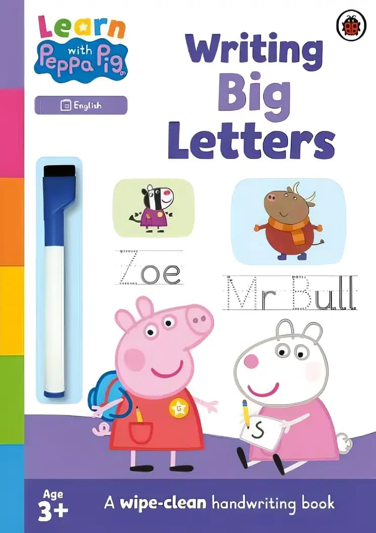 Learn with Peppa: Writing Big Letters: Wipe-Clean Activity Book